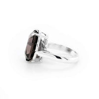 Smoky Quartz Sterling Silver Ring