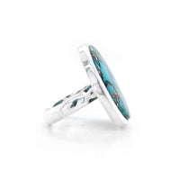 Copper Turquoise Sterling Silver Ring