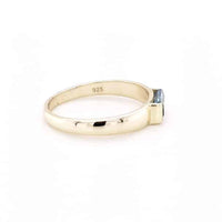 Blue Topaz Sterling Silver Ring