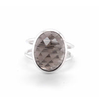 Smoky Quartz Sterling Silver Ring