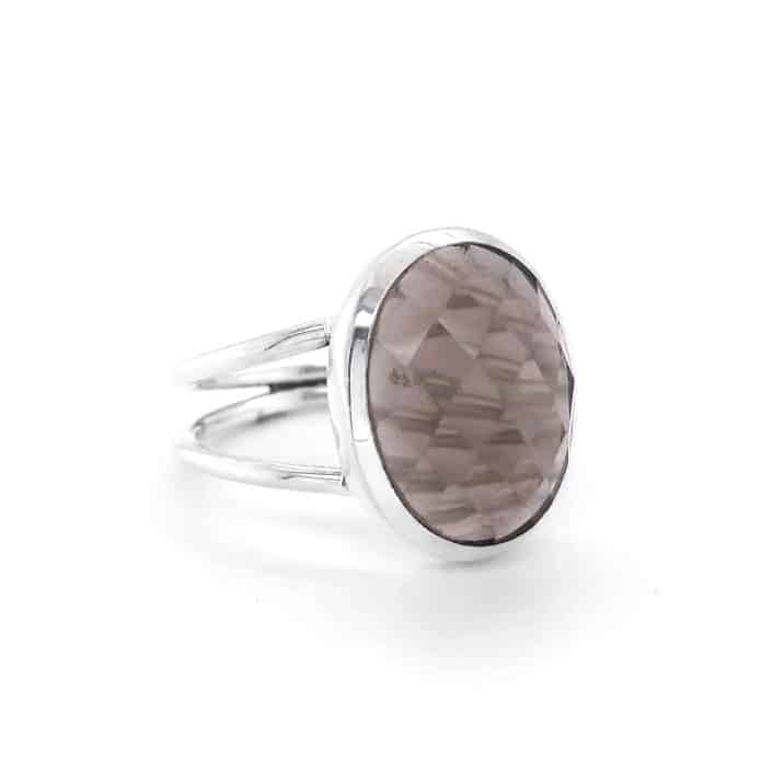Smoky Quartz Sterling Silver Ring