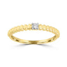 Diamond Ring with 0.05ct Diamonds in 9K Gold
