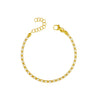925 Italian Silver Monalisa Bracelet Gold