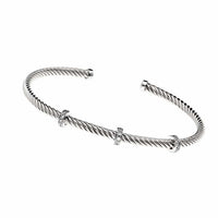 XANTHE SILVER CUFF BANGLE