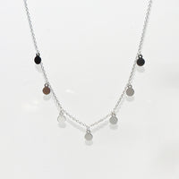 Sterling Silver Disc Charm Necklace