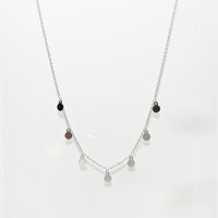 Sterling Silver Disc Charm Necklace