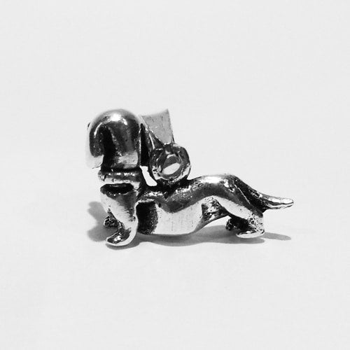 Dachshund Puppy Silver Necklace