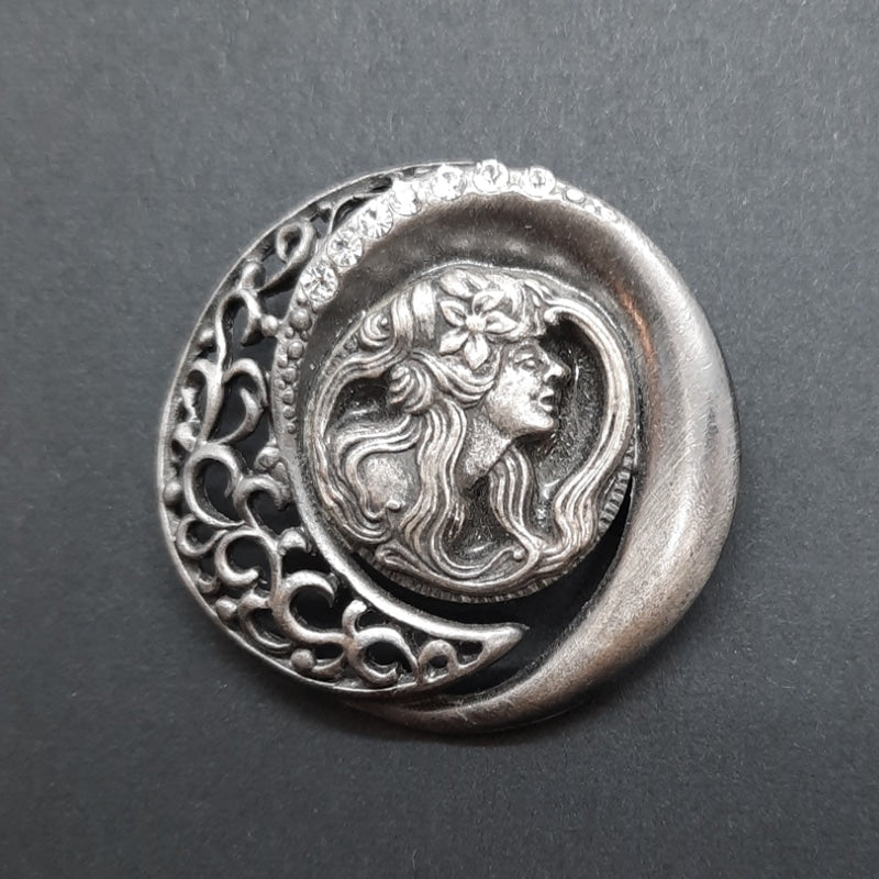 Goddess Antique Brooch