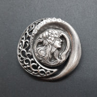 Goddess Antique Brooch