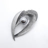 Pearl Brooch or Pendant in Gun Metal Colour