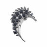 Black Crystal Bouquet Brooch