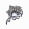 Faux Pearl Small Bouquet Brooch Black