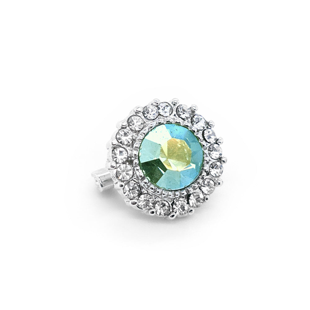 Crystal Small Support Brooch AB