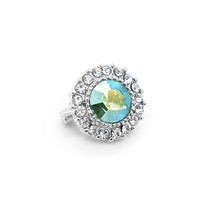 Crystal Small Support Brooch AB