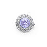 Crystal Small Support Brooch Lilac