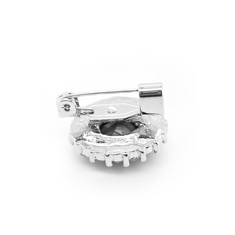 Crystal Small Support Brooch AB