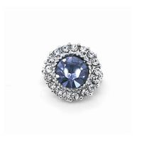 Crystal Small Support Brooch Tanzanite