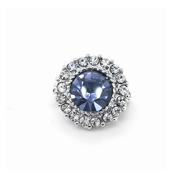 Crystal Small Support Brooch Tanzanite