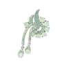 Mint Colour Crystal Charm Brooch