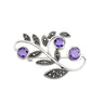 Marcasite Vine Silver Brooch