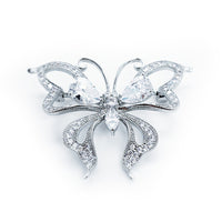 Crystal Butterfly Brooch