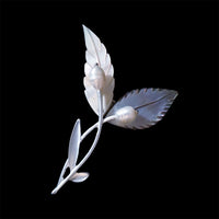White and Black Mother of Pearl Brooch