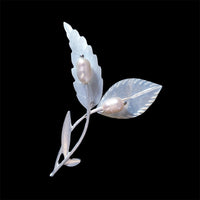 White Mother of Pearl Brooch