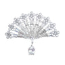 Crystal Vintage Style Fan Brooch