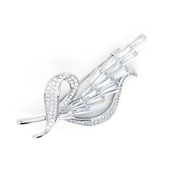 Crystal Vintage Bouquet Brooch