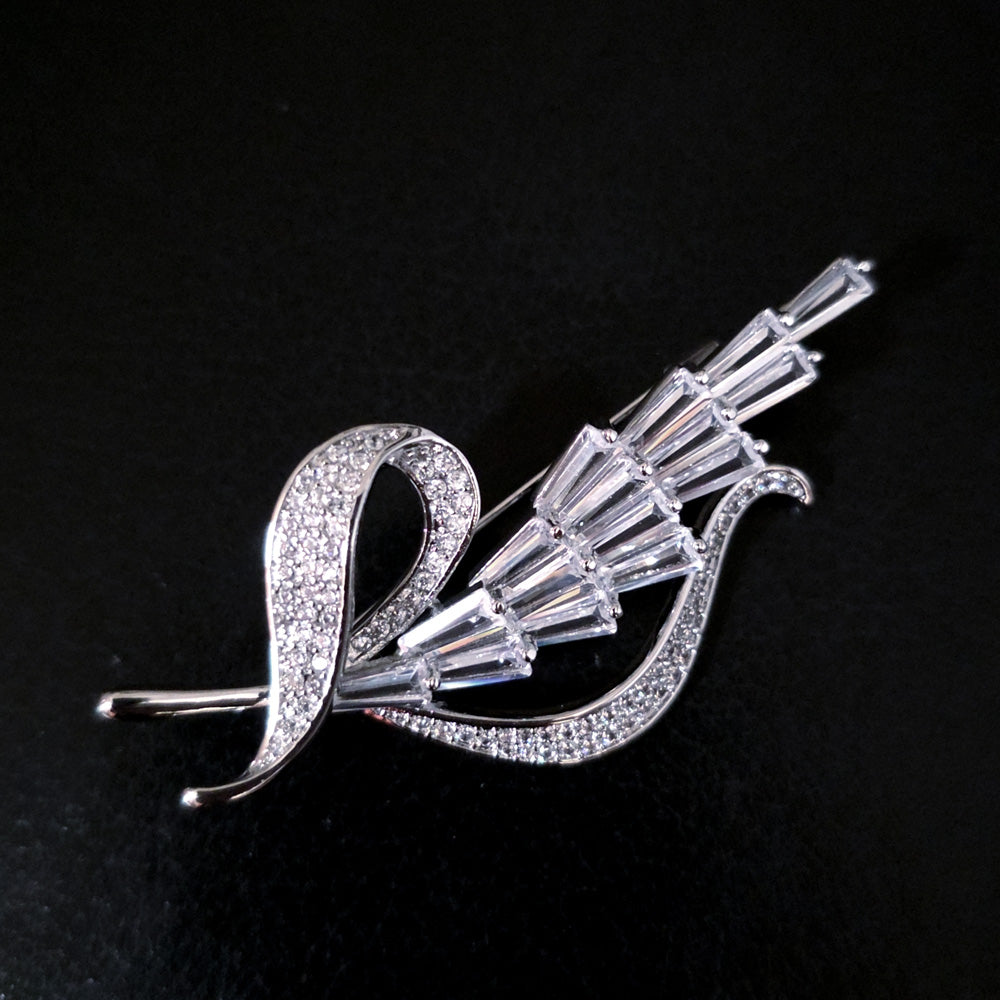 Crystal Vintage Bouquet Brooch