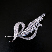 Crystal Vintage Bouquet Brooch