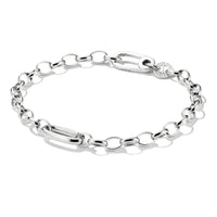 Charm Connect Bracelet Premium Alloy Fine Silver Plated