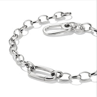 Charm Connect Bracelet Premium Alloy Fine Silver Plated