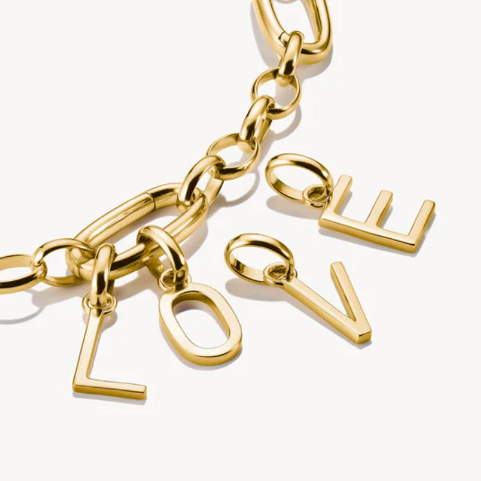 Connect Charm Letter L Gold