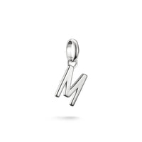 Connect Charm Letter M Silver