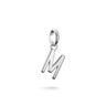 Connect Charm Letter M Silver