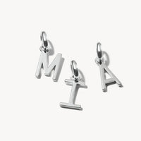 Connect Charm Letter M Silver
