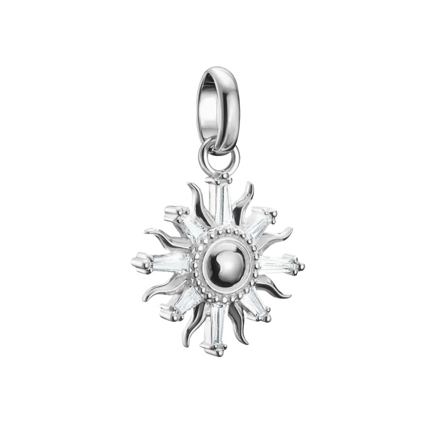 Connect Charm sun with stones silver