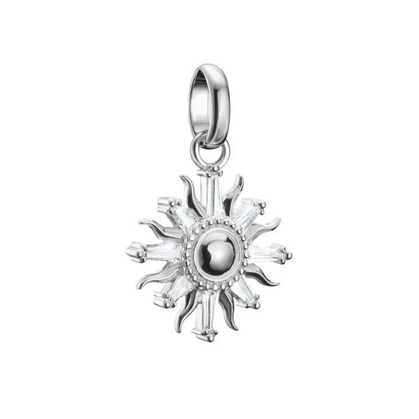 Connect Charm sun with stones silver