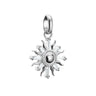 Connect Charm Sun with Stones Silver