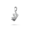 Connect Charm Crown with Stones Silver