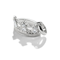 Connect Charm Crown with Stones Silver