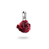 Connect Charm Red Rose Blossom