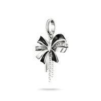 Connect Charm Black Bow