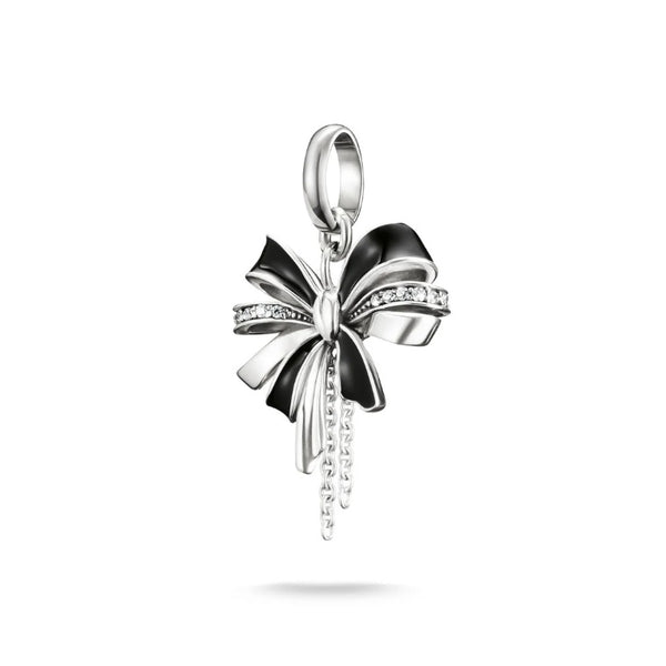 Connect Charm Black Bow
