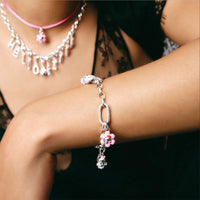 Hello Kitty Charm Pink Flower