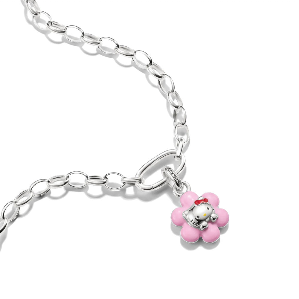 Hello Kitty Charm Pink Flower