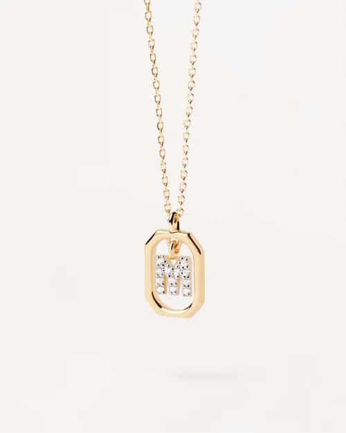 MINI LETTER M NECKLACE