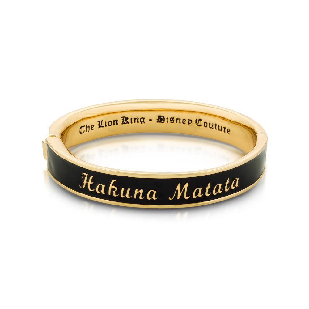 The Lion King Hakuna Matata Bangle Yellow Gold