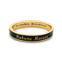 The Lion King Hakuna Matata Bangle Yellow Gold